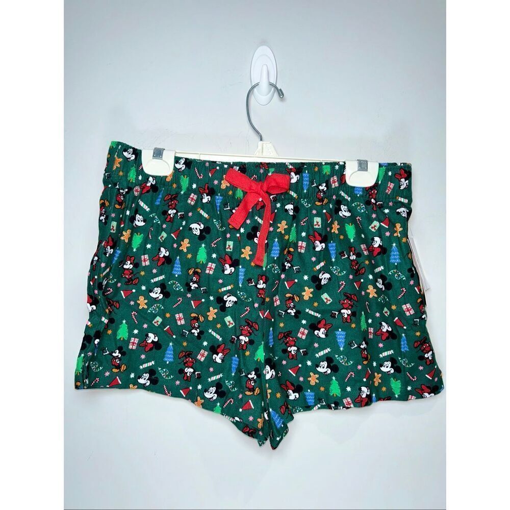 Old Navy X Disney Mickey Christmas matching family pajamas shorts size medium